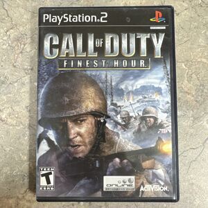 Call of Duty: Finest Hour (Sony PlayStation 2, 2004). No Manual